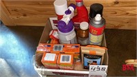 Box of Misc. Bug Repellant, Ant Spray, Flower Seed