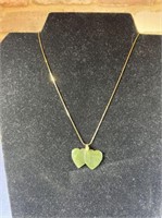 14K NECKLACE WITH JADE PENDANT