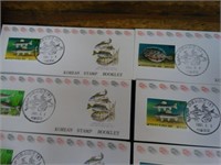 Korean Stamps Booklets 48 Unused Stamps
