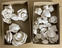 Unpainted Ceramic Roses