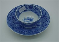 Spode 'Milkmaid' pattern tea bowl & saucer
