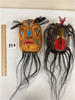 2 Pascua Yaqui Masks As Shown