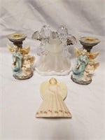 Angel candle holders and ornament