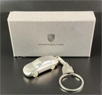 Porsche 2.3oz Sterling Silver Keychain