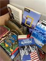 Mix box lot includes books and more