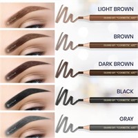 2X STYLIA WATERPROOF EYEBROW PENCILS 12 PACK