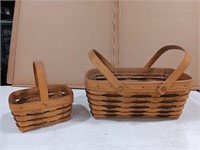 Longaberger baskets small 1997 with plastic liner