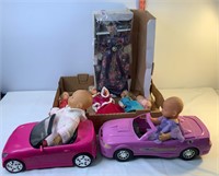 Assorted Dolls & Doll Cars