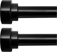 Time Forest Small Curtain Rods 28 to 48 Inch 2pk