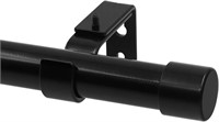 $43 Curtain Rod 30-150 Inches,  Black