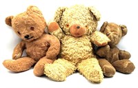 (3) Antique Teddy Bears