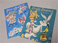 2 Vintage Coloring Books Bugs Bunny, Saalfield