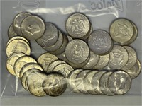 42 - 40% silver Kennedy half dollars