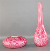 Contemporary 'Rosebowl' and Vase