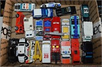 Flat Full of Diecast Cars: Police Fire & Rescue