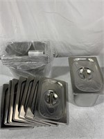 RESTAURANT WARMER PANS W/LIDS 10.25x6.25x6IN