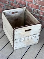 Hayes and Sons wooden crate