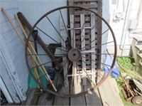 Large Metal Wagon Wheel 54"