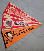 NHL Pennants - Pittsburgh Penguins, NY Rangers