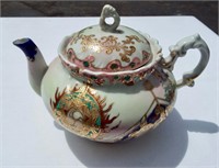 Nippon Teapot-Early enamel and gold gilt.
