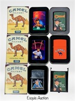 Lot of Zippo Camel Advertising Cigarette Lighters