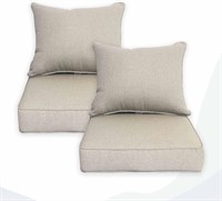 Sunshine Patio Cushions  2 Sets  22x24