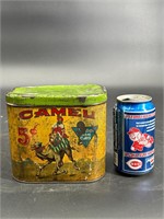 CAMEL CIGAR 5 CENT TOBACCO CANISTER TIN CAMEL