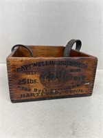 Caldwell horse nail co wooden advertising box