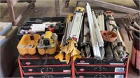 Lot of Assorted Rotational Lasers & Tripods