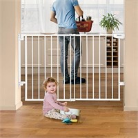 29.7-46.5" No Bottom Bar Baby Gate for Stairs