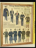 1938 NEWS PAPER SHOWING U.S, ARMY/NAVY OFFICER