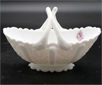 Fenton Daisy & Button Basket