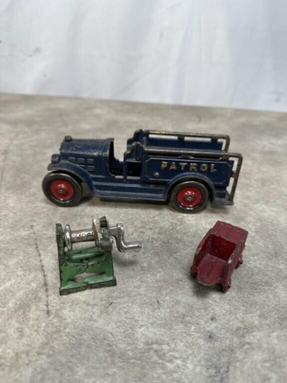 Vintage Kenton Toys Metal Patrol Vehicle and More