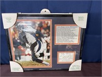 John Elway framed football memorabilia