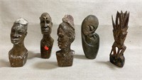 African stone/wood carved statues