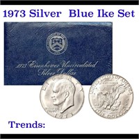 1973-s Silver Unc Eisenhower Dollar in Original Pa