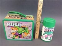 1978 Aladdin The Incredible Hulk Lunch Box w/Therm
