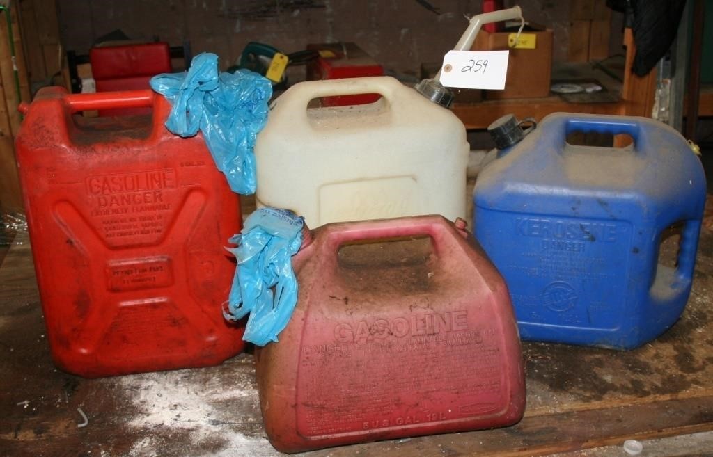 Gas and kerosene jugs