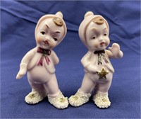Vintage Pink Snow Babies-Japan