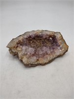 Geode Mineral Specimen-Lt Purple Crystals