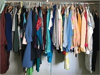 703 - LARGE LOT OF LADIES SHIRTS, BLOUSES, SWEATER