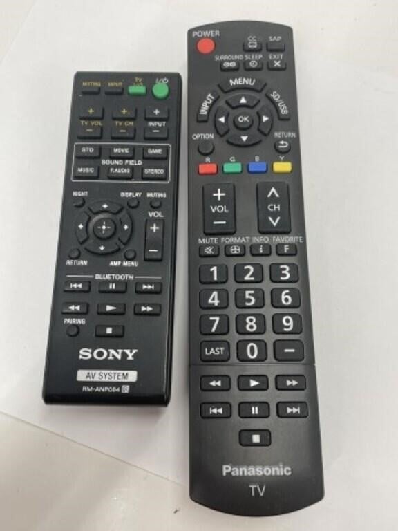 Panasonic Tv Remote And Sony Remote
