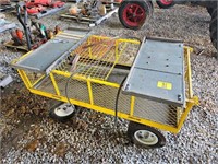 yellow metal shop cart