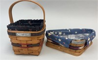 2 American Baskets - Inaugural - Longaberger 1993