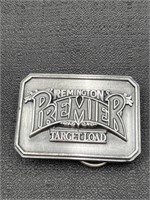 1989 Pewter Remington Bergamot Belt Buckle NICE!
