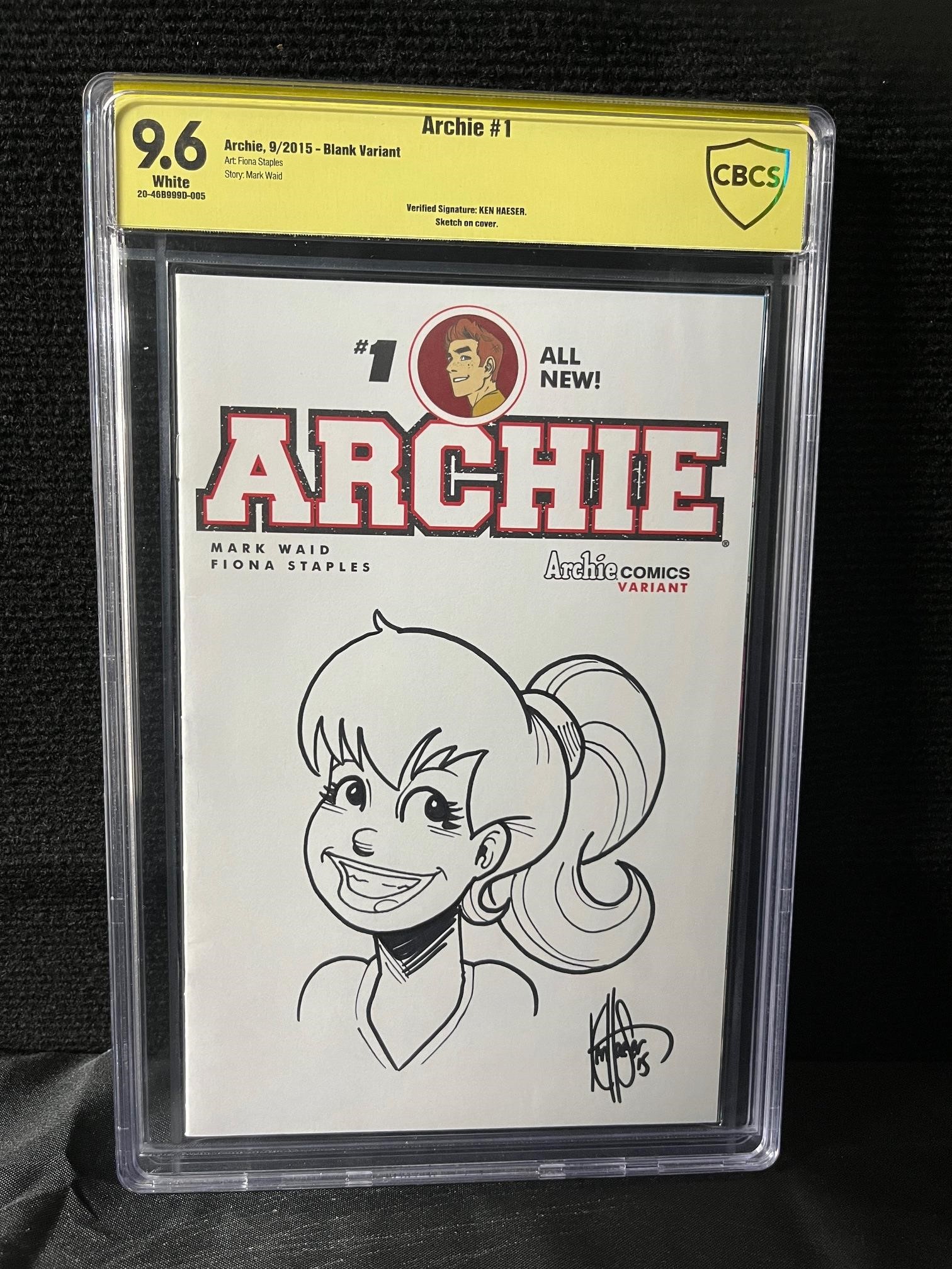 Archie 1 Sign & Sketch by Ken Haeser CBCS 9.6
