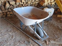 metal wheelbarrow