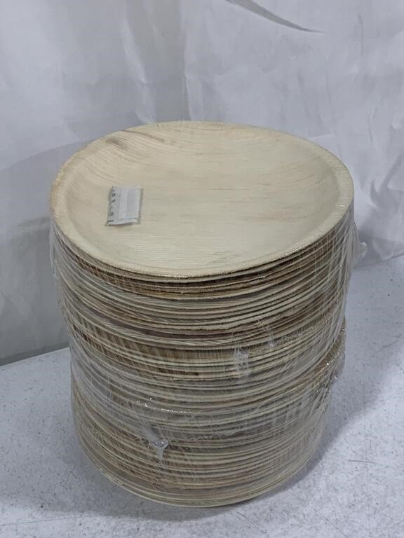 ECOSOUL PALM LEAF PLATES 8IN 50PLATES