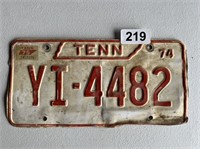 TN License Plate (Red Letters) U234
