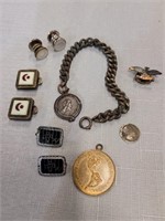 Antique Russian Cufflinks & Other Jewelry